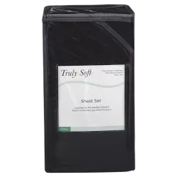 Truly Soft Full Sheet Set-Black
