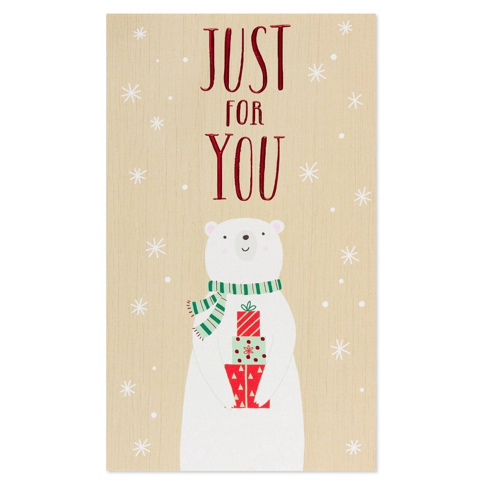 slide 4 of 6, American Greetings Christmas Card (Polar Bear), 1 ct