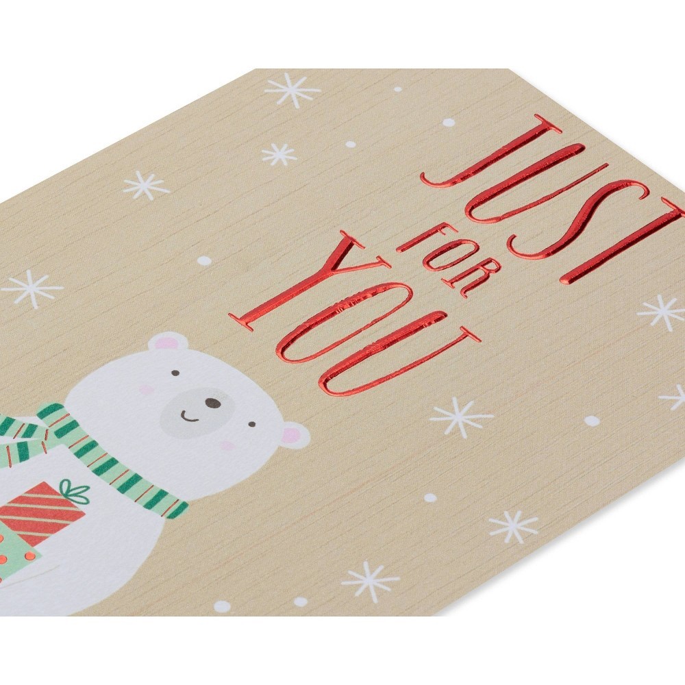 slide 5 of 6, American Greetings Christmas Card (Polar Bear), 1 ct