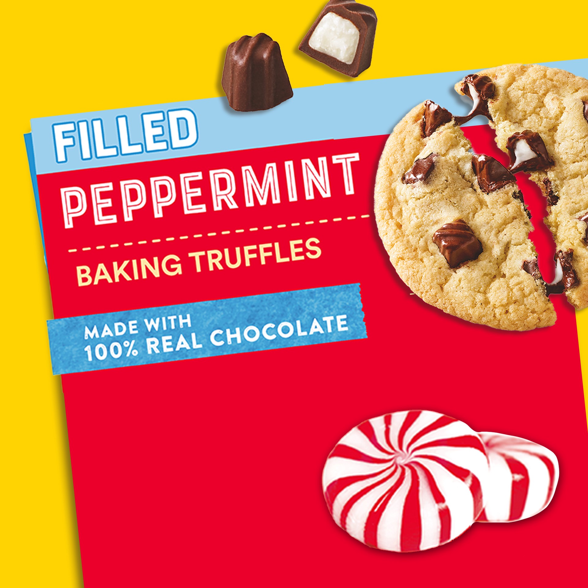 slide 5 of 6, Toll House Peppermint Baking Truffles, 9 oz