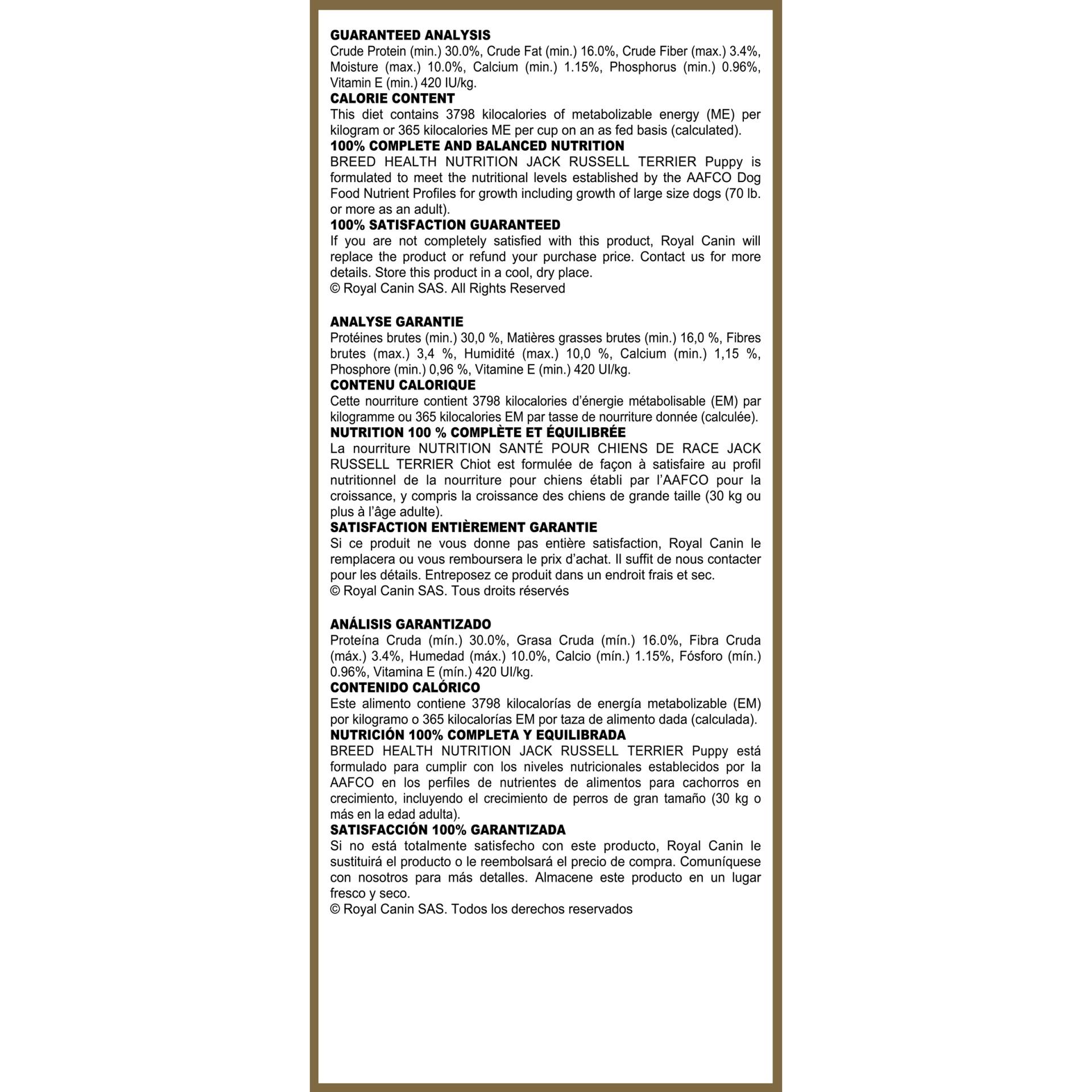 slide 7 of 9, Royal Canin Breed Health Nutrition Jack Russell Terrier Puppy Dry Dog Food, 3 lb