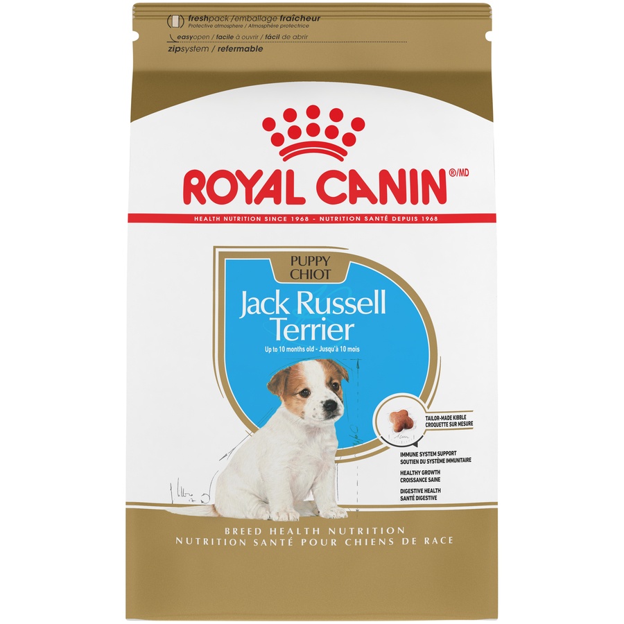 slide 1 of 9, Royal Canin Breed Health Nutrition Jack Russell Terrier Puppy Dry Dog Food, 3 lb