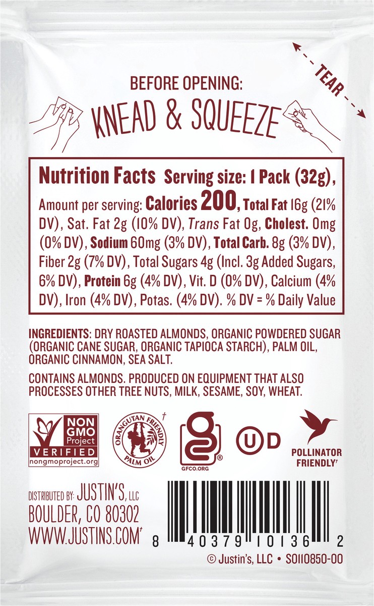 slide 9 of 10, Justin's Cinnamon Almond Butter - 1.15 oz, 1.15 oz