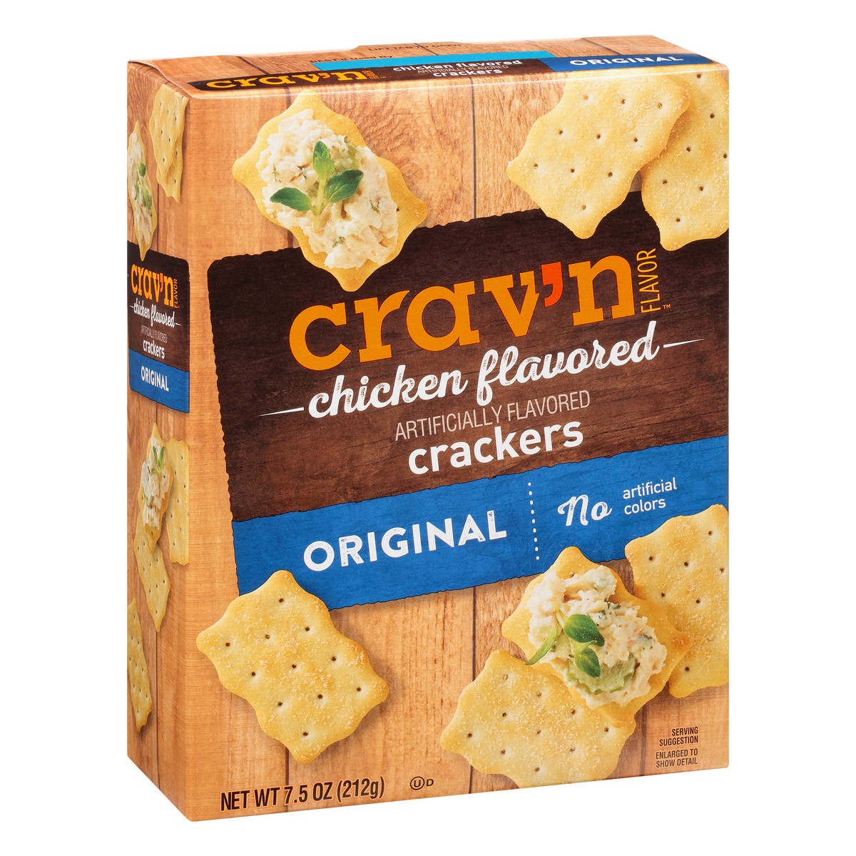 slide 8 of 9, Crav'n Flavor Original Chicken Flavored Crackers 7.5 oz, 7.5 oz