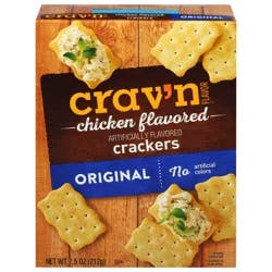 Crav'n Flavor Original Chicken Flavored Crackers 7.5 oz