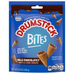 Drumstick Bites Milk Chocolatey Waffle Cone Snacks