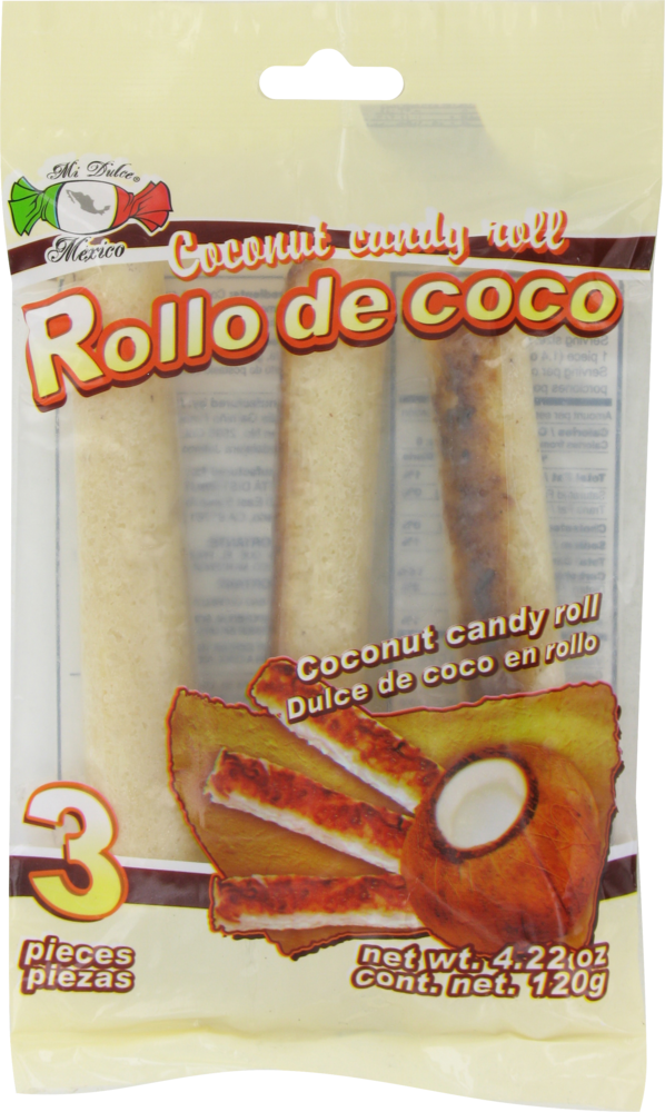 slide 1 of 1, Mi Dulce Mexico Candy Roll Coconut, 4.22 oz