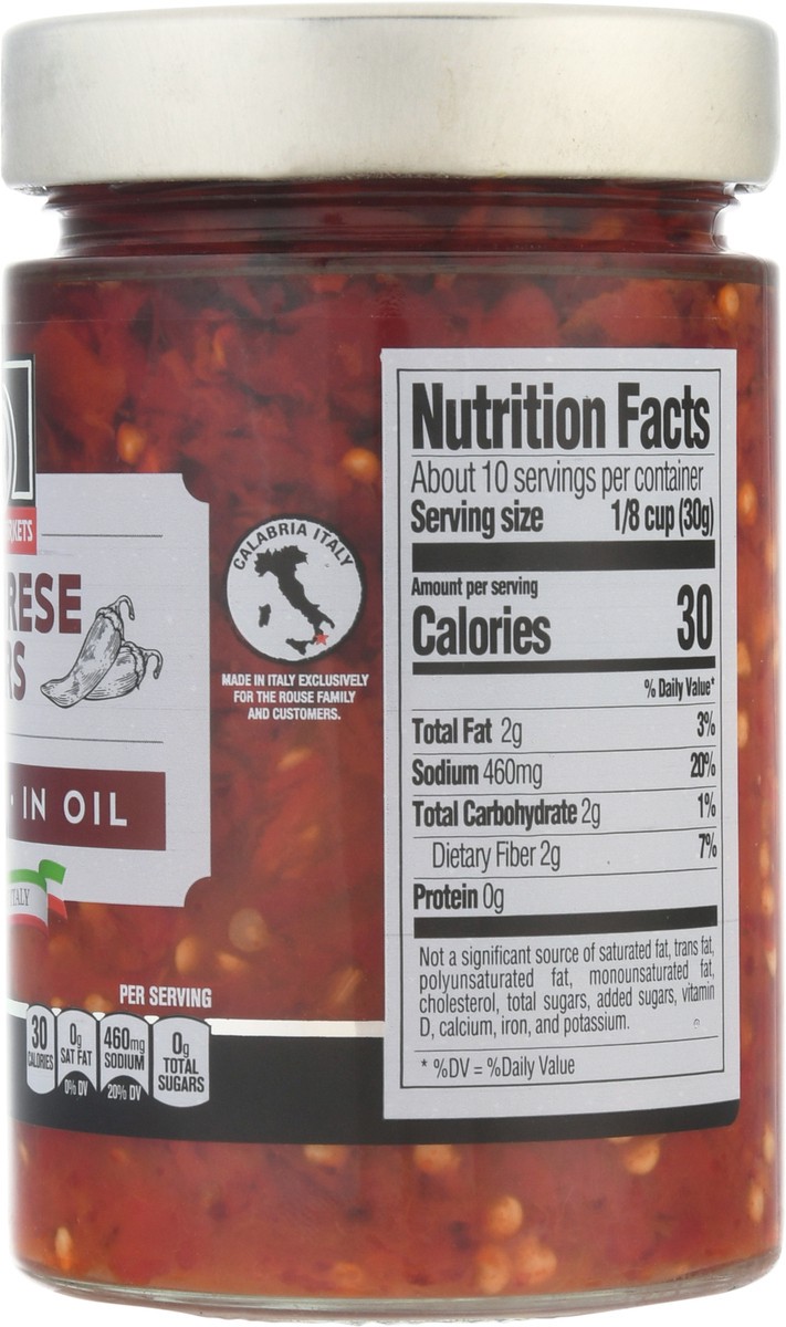 slide 12 of 14, Rouses Markets Hot Chopped Calabrese Peppers 10.93 oz, 10.93 oz