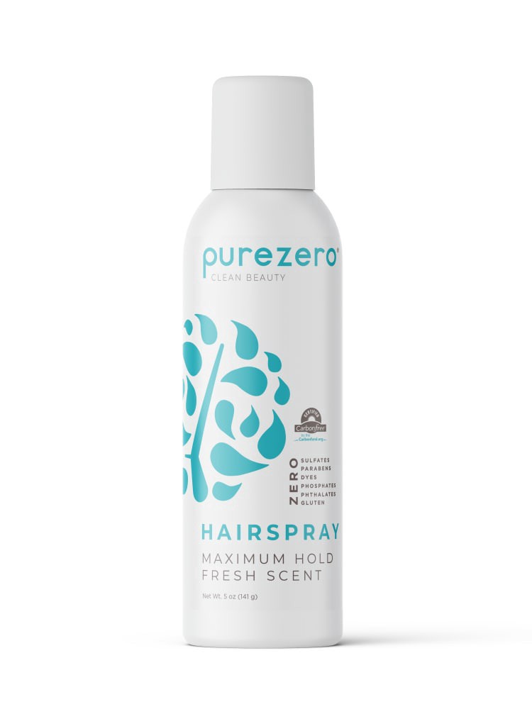 slide 1 of 1, Purezero Maximum Hold Fresh Scent Hair Spray, 5 oz