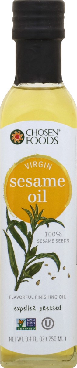 slide 2 of 2, Chosen Foods Virgin Sesame Oil, 250 ml