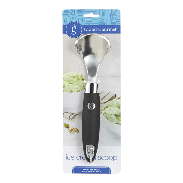 Grand Gourmet Stainless Steel Trigger Ice Cream Scoop