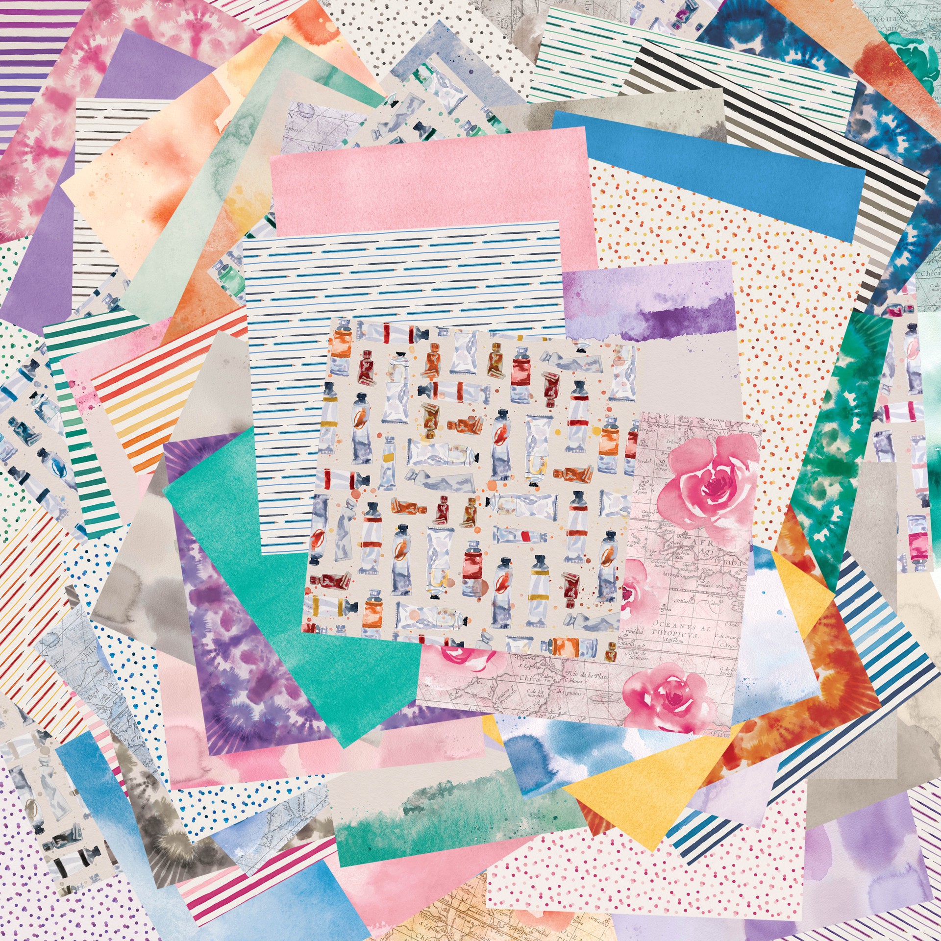 slide 4 of 5, 12" X 12" In The Studio Paper Pad By Recollections, 180 Sheets, 12 in x 12 in