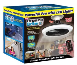 As Seen On TV Breeze Brite LED Light & Fan