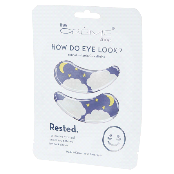 slide 21 of 29, The Crème Shop Restorative Hydrogel Under Eye Patches 0.14 oz, 1 ct