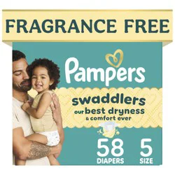 Pampers Swaddlers Active Baby Diapers, Size 5, 58 Count