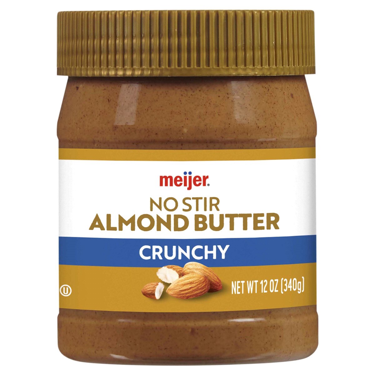 slide 1 of 17, Meijer Crunchy Almond Butter, 12 oz