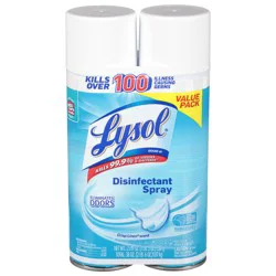 Lysol Disinfectant Spray, Sanitizing and Antibacterial Spray, For Disinfecting and Deodorizing, Crisp Linen, 19 Fl. Oz (Pack of 2)