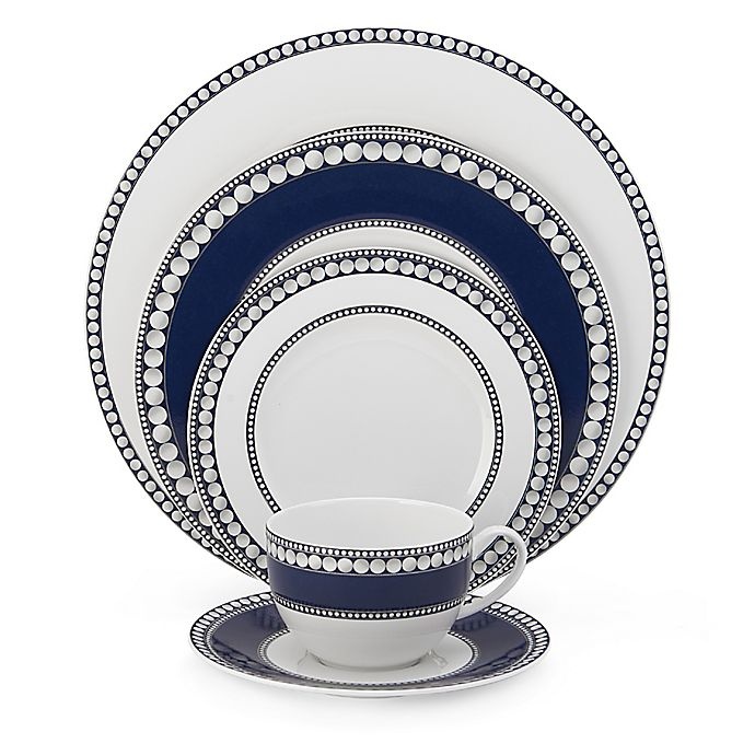 slide 1 of 1, Mikasa Akoya Cobalt Place Setting, 5 ct