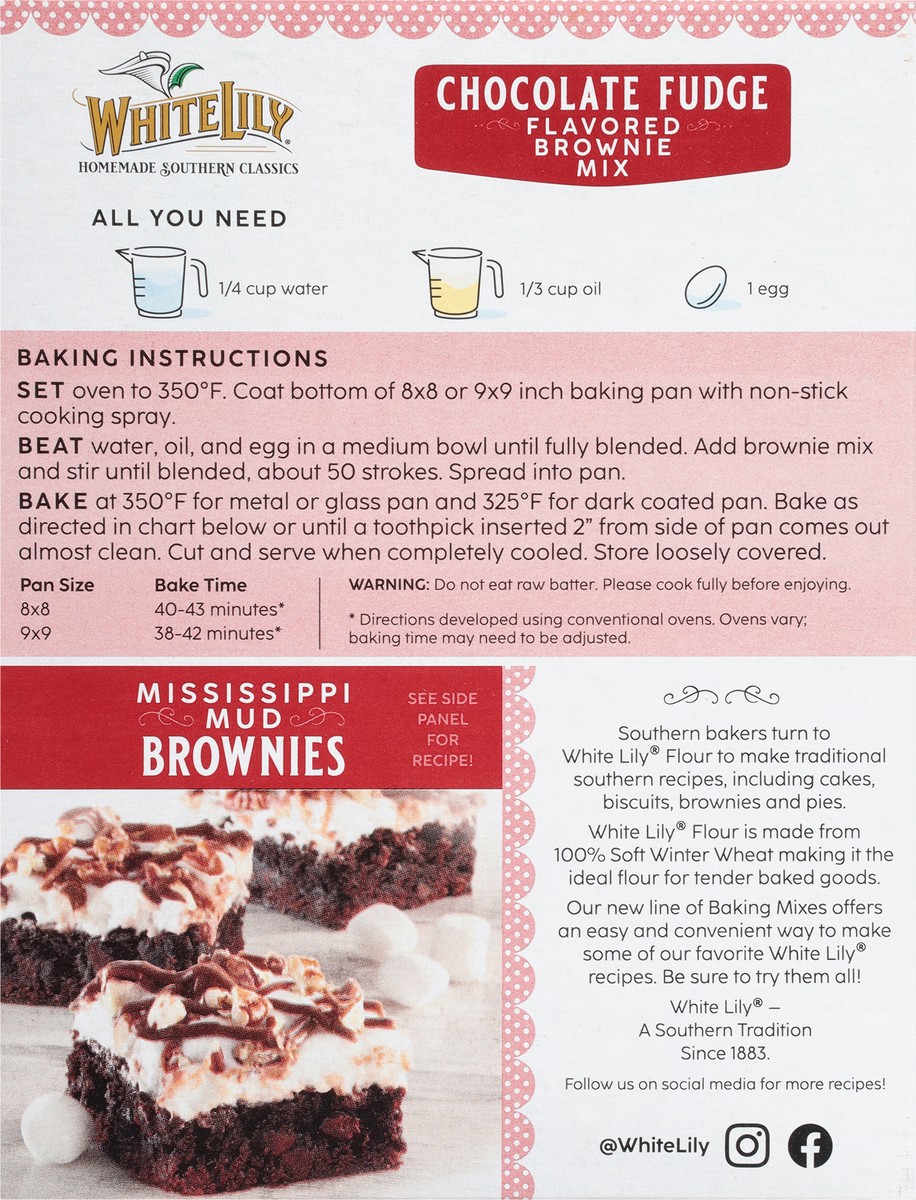 slide 5 of 9, White Lily Chocolate Fudge Brownie Mix, 18 Oz Box, 18 oz