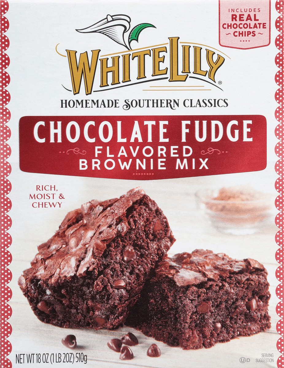 slide 9 of 9, White Lily Chocolate Fudge Brownie Mix, 18 Oz Box, 18 oz