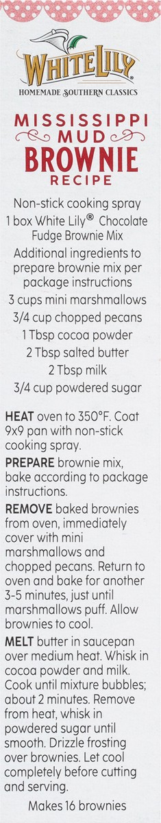 slide 8 of 9, White Lily Chocolate Fudge Brownie Mix, 18 Oz Box, 18 oz