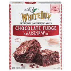 White Lily Chocolate Fudge Brownie Mix, 18 Oz Box