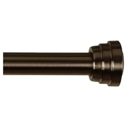 Tiered Finial Shower Tension Rod, Oil Rubbed Bronze