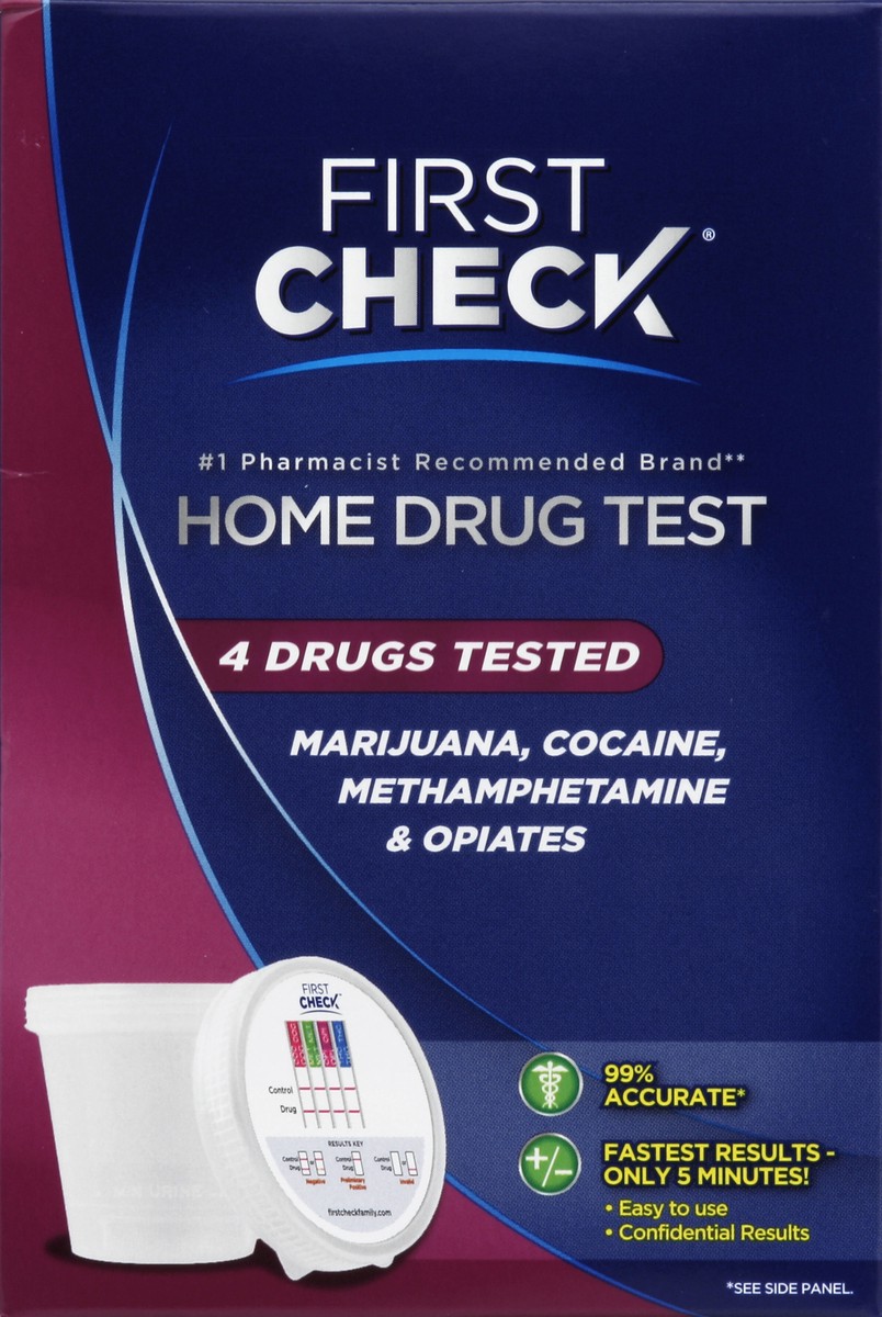 slide 2 of 6, First Check At Home Drug Testing Kit, 1 ct