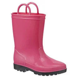 Falls Creek Toddle Girl Shiny Pink Rain Boot, Pink, size 11