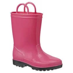 Falls Creek Toddle Girl Shiny Pink Rain Boot, Pink, size 11