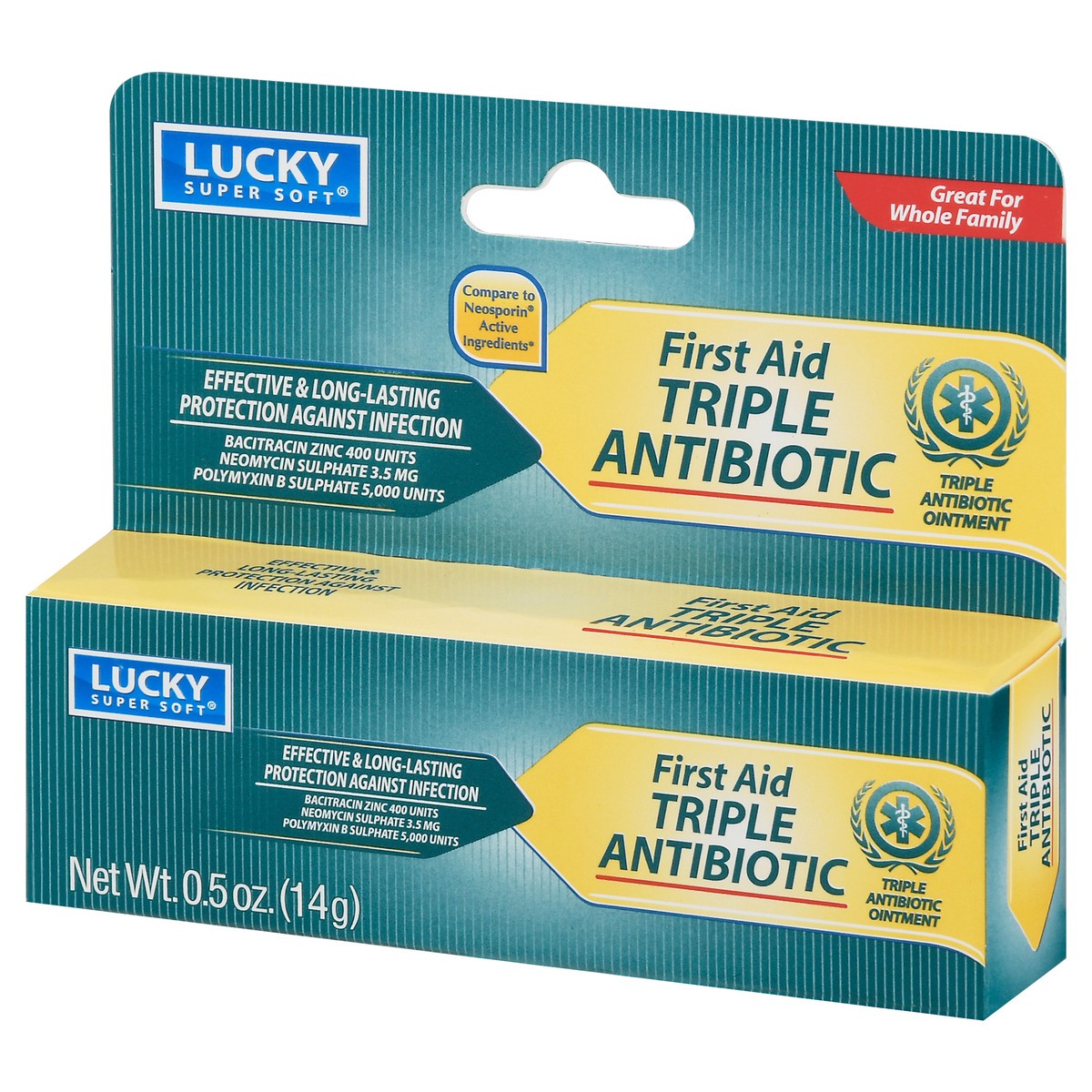 slide 9 of 13, Lucky Super Soft Lucky Ointment Triple Antibiotic, 0.5 oz