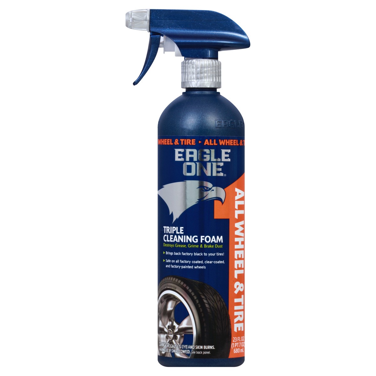 slide 6 of 9, Eagle One All Wheel & Tire Triple Cleaning Foam, Spray, 23 oz