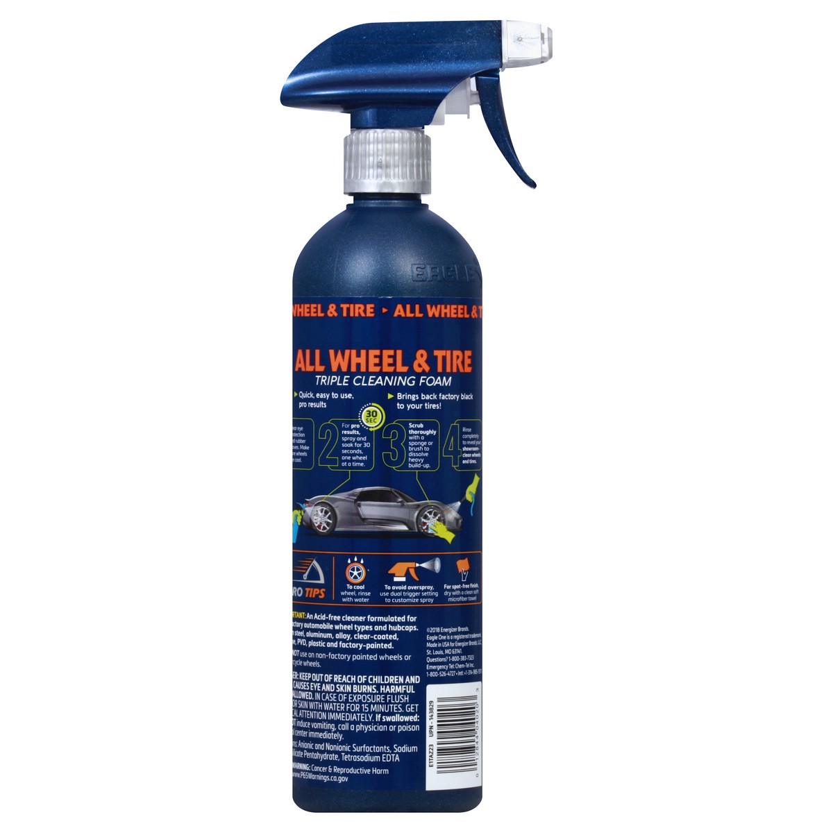 slide 8 of 9, Eagle One All Wheel & Tire Triple Cleaning Foam, Spray, 23 oz