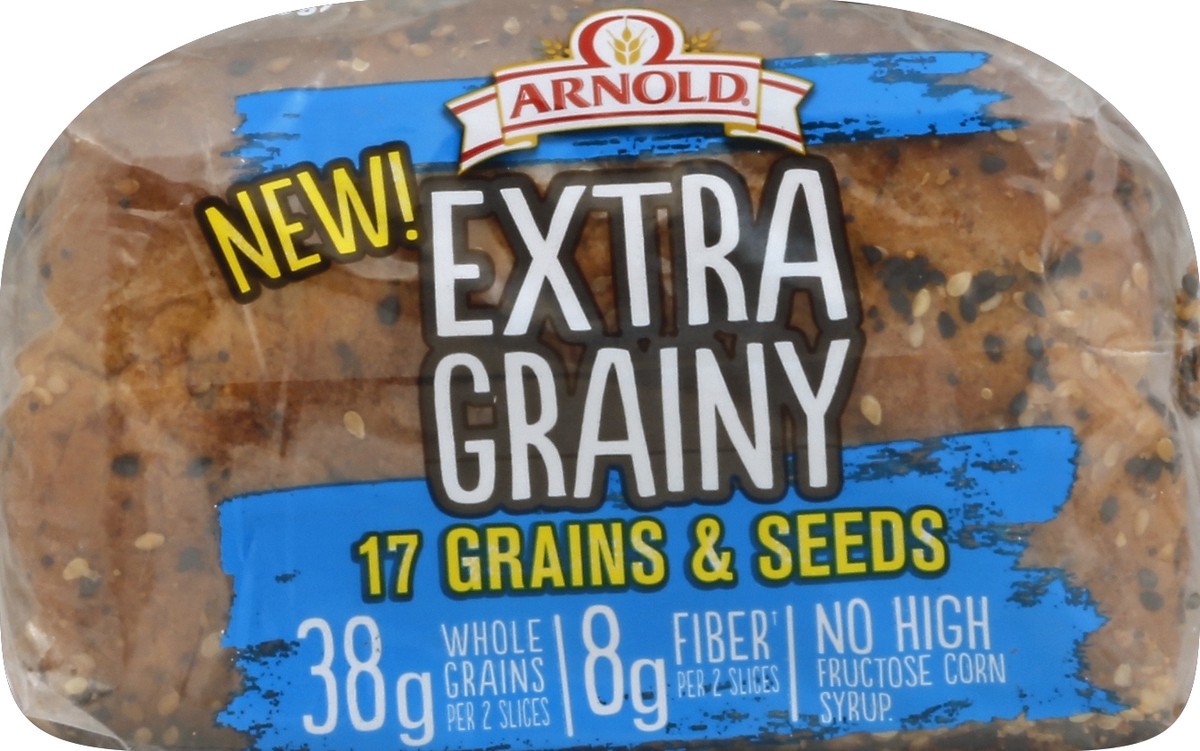 slide 4 of 5, Arnold/Brownberry/Oroweat Extra Grainy 17 Grains & Seeds Bread, 24 oz