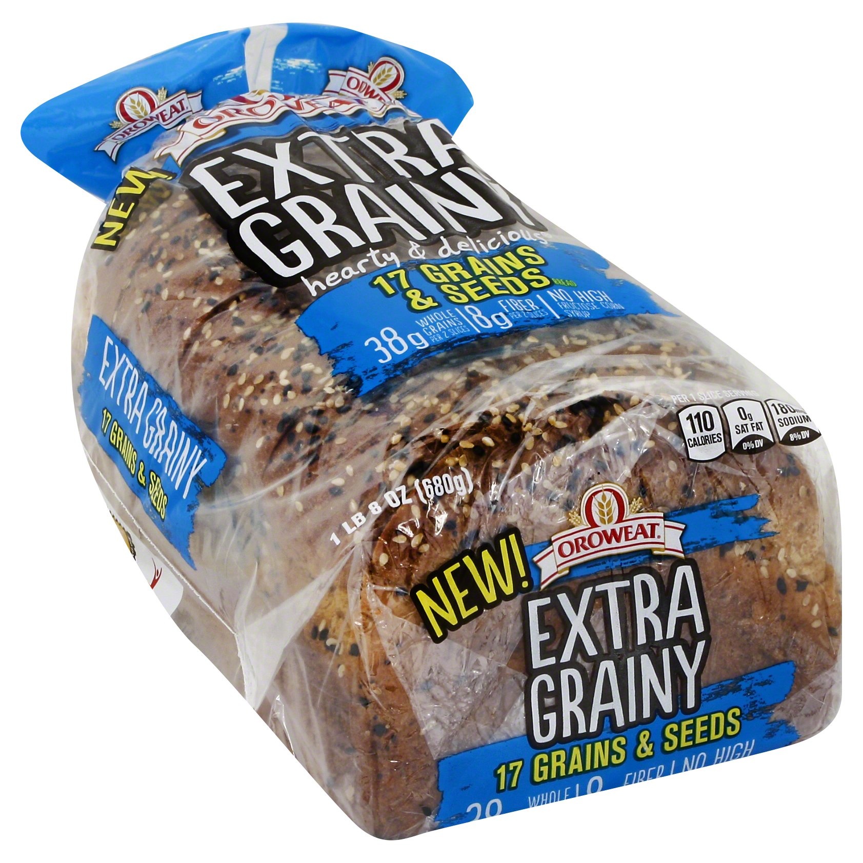 slide 1 of 5, Arnold/Brownberry/Oroweat Extra Grainy 17 Grains & Seeds Bread, 24 oz