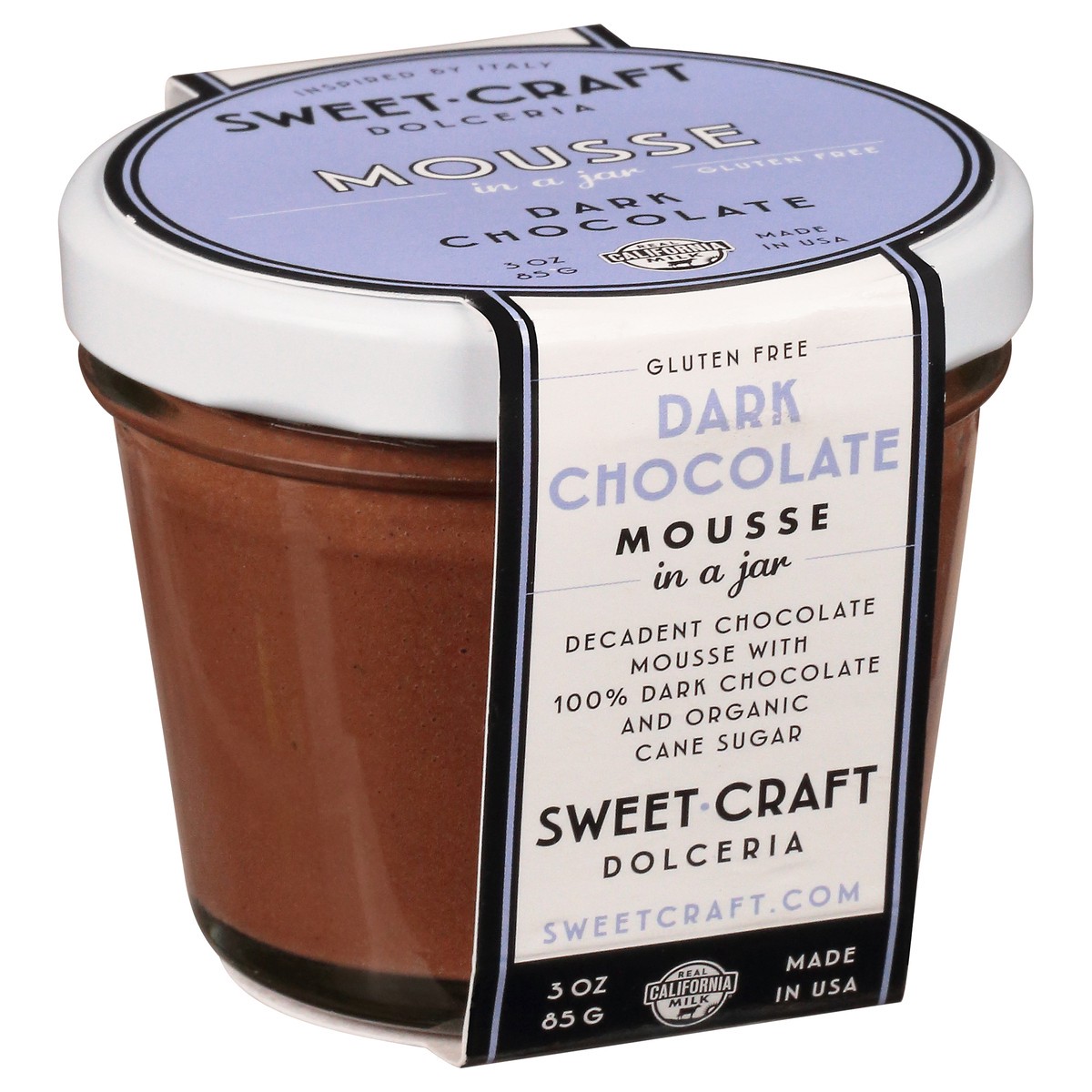 slide 2 of 9, Sweet Craft Dolceria Gluten Free Dark Chocolate Mousse in a Jar 3 oz, 3 oz