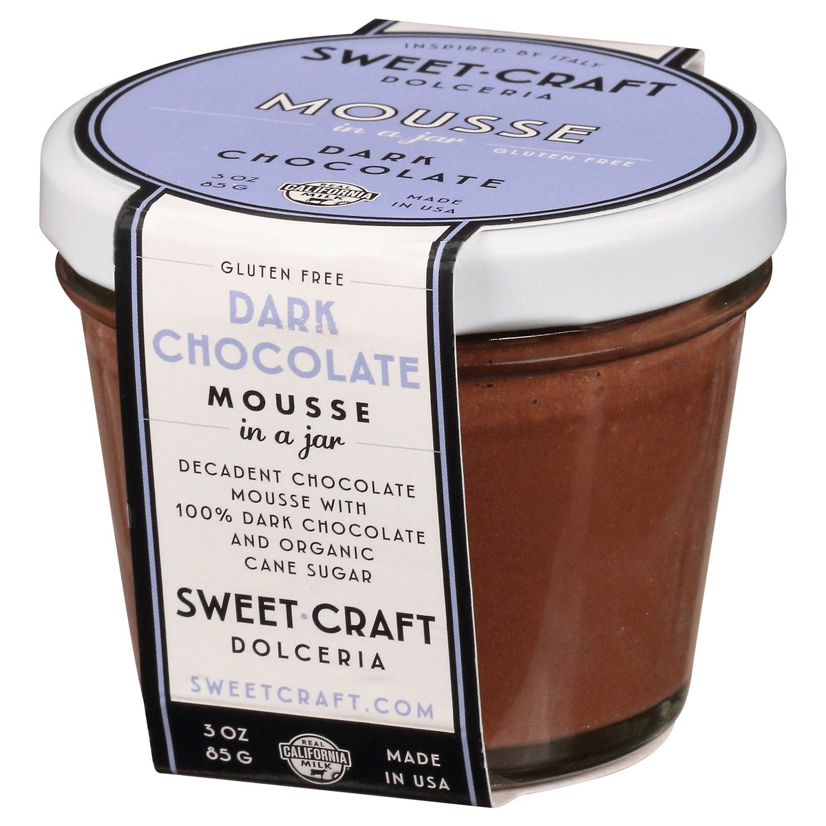 slide 9 of 9, Sweet Craft Dolceria Gluten Free Dark Chocolate Mousse in a Jar 3 oz, 3 oz