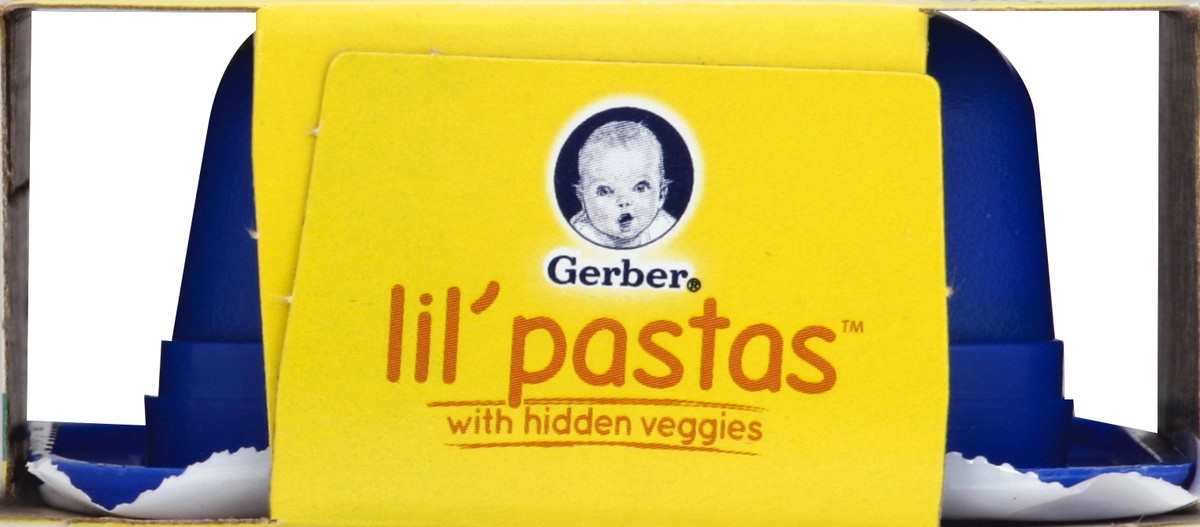 slide 2 of 4, Gerber Lil' Pastas with Hidden Veggies, Cheese and Spinach Filled Vegetable Ravioli in Three Cheese Sauce, 4.5 oz