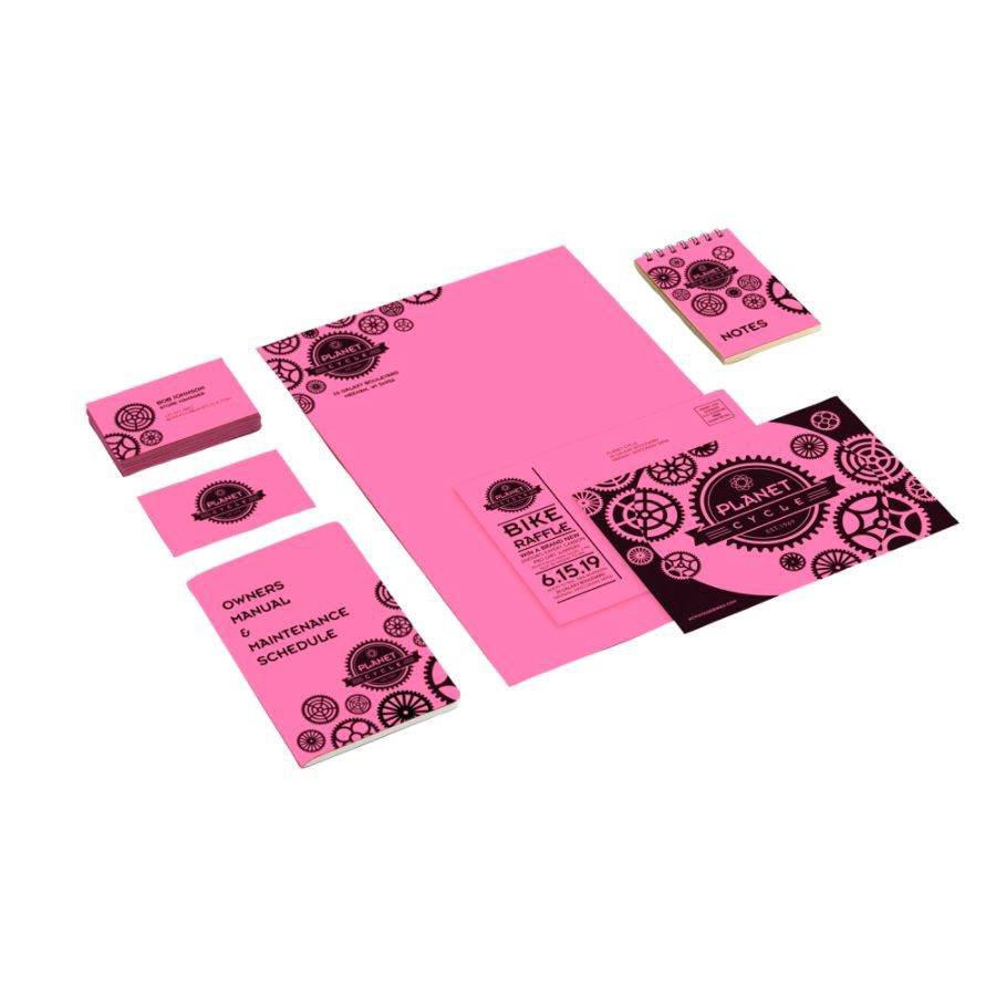 slide 5 of 5, ASTROBRIGHTS Color Card Stock, FSC Certified, 65 lb, Pulsar Pink, 250 ct; 8 1/2 in x 11 in