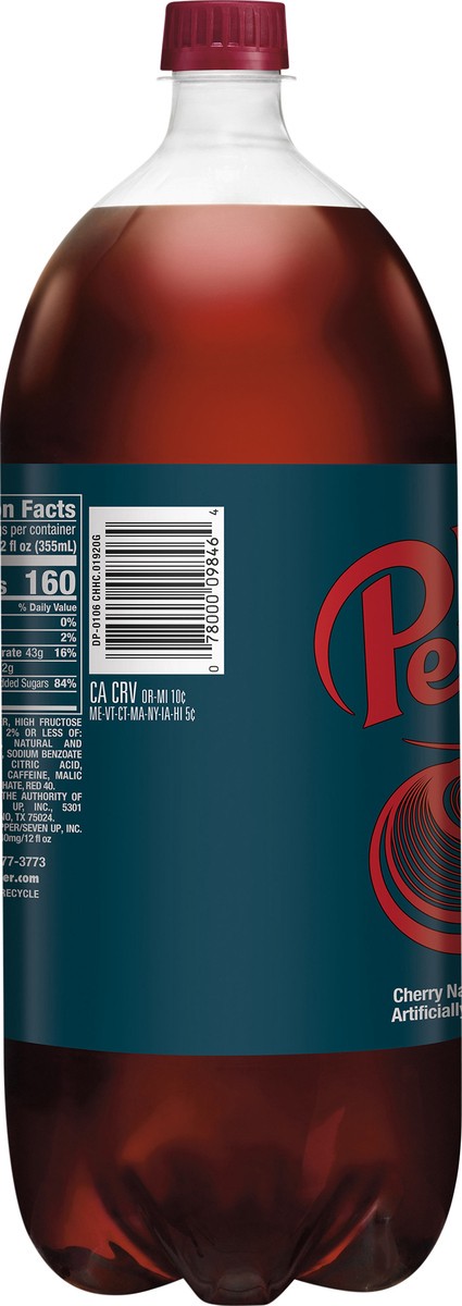 slide 3 of 7, Dr Pepper Cherry Soda bottle, 2 liter