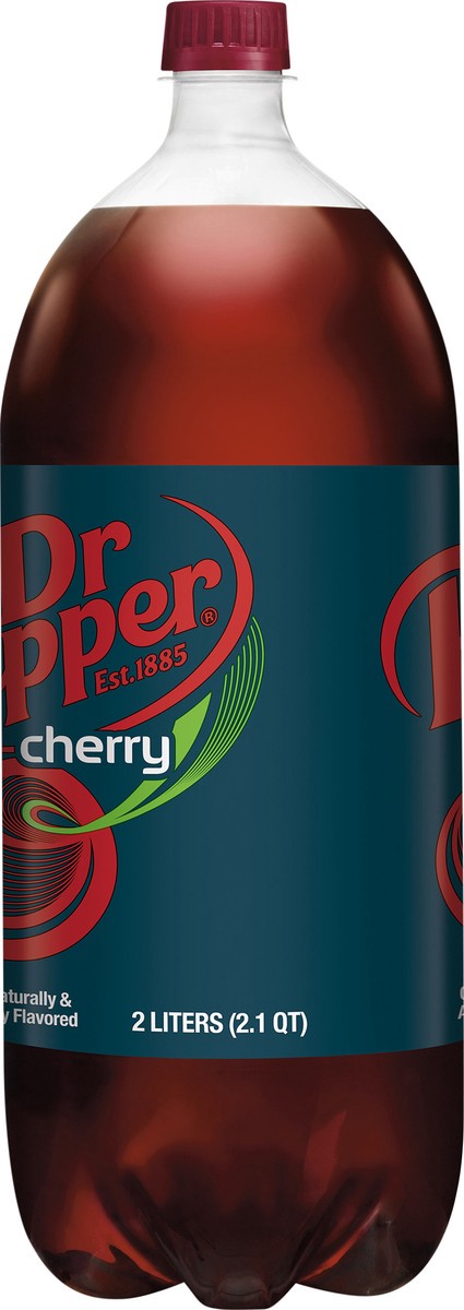 slide 5 of 7, Dr Pepper Cherry Soda bottle, 2 liter