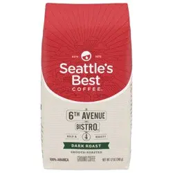Seattle's Best Coffee 6th Avenue Bistro Dark Roast Ground Coffee - 12 oz