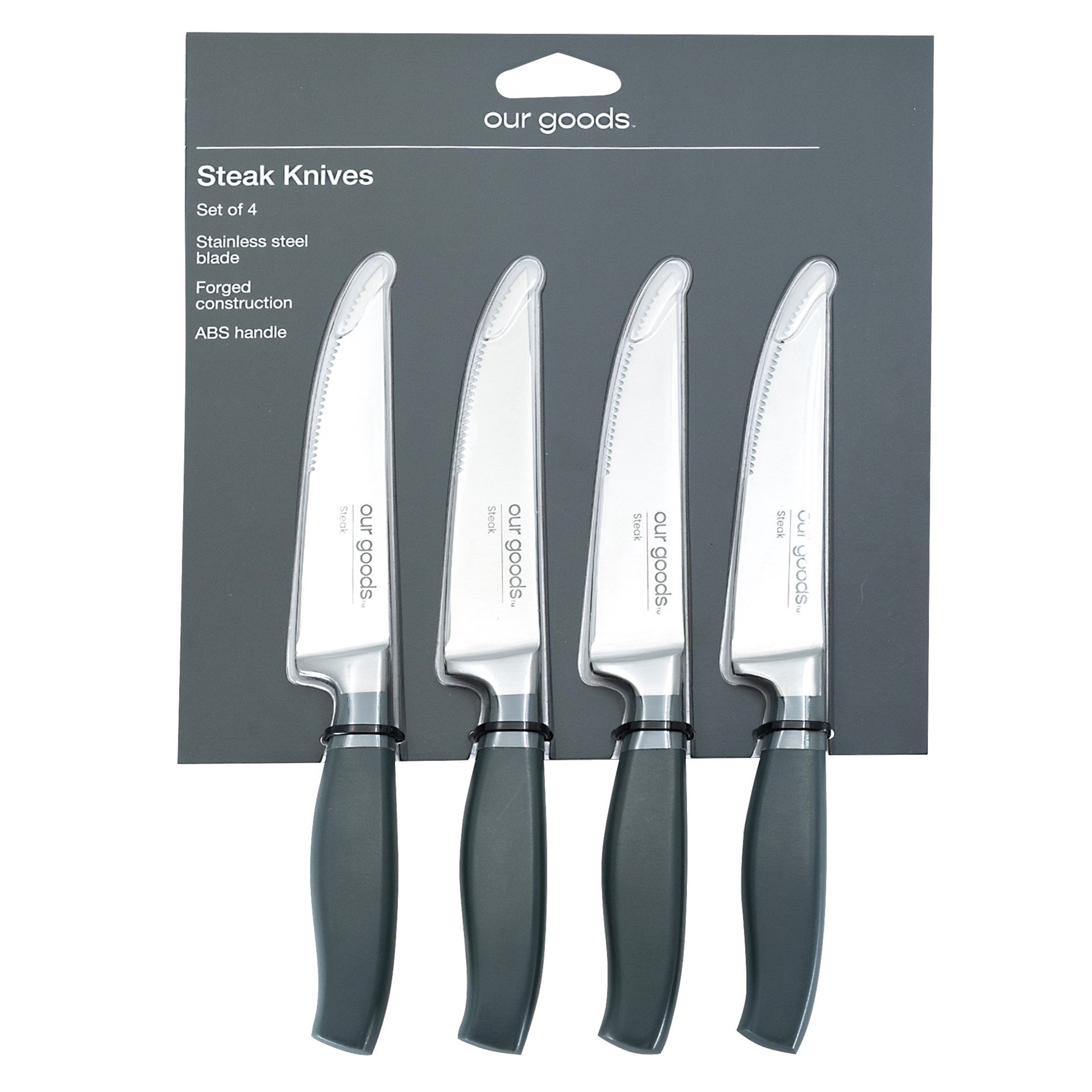 slide 1 of 1, our goods Steak Knife Set, 4 ct