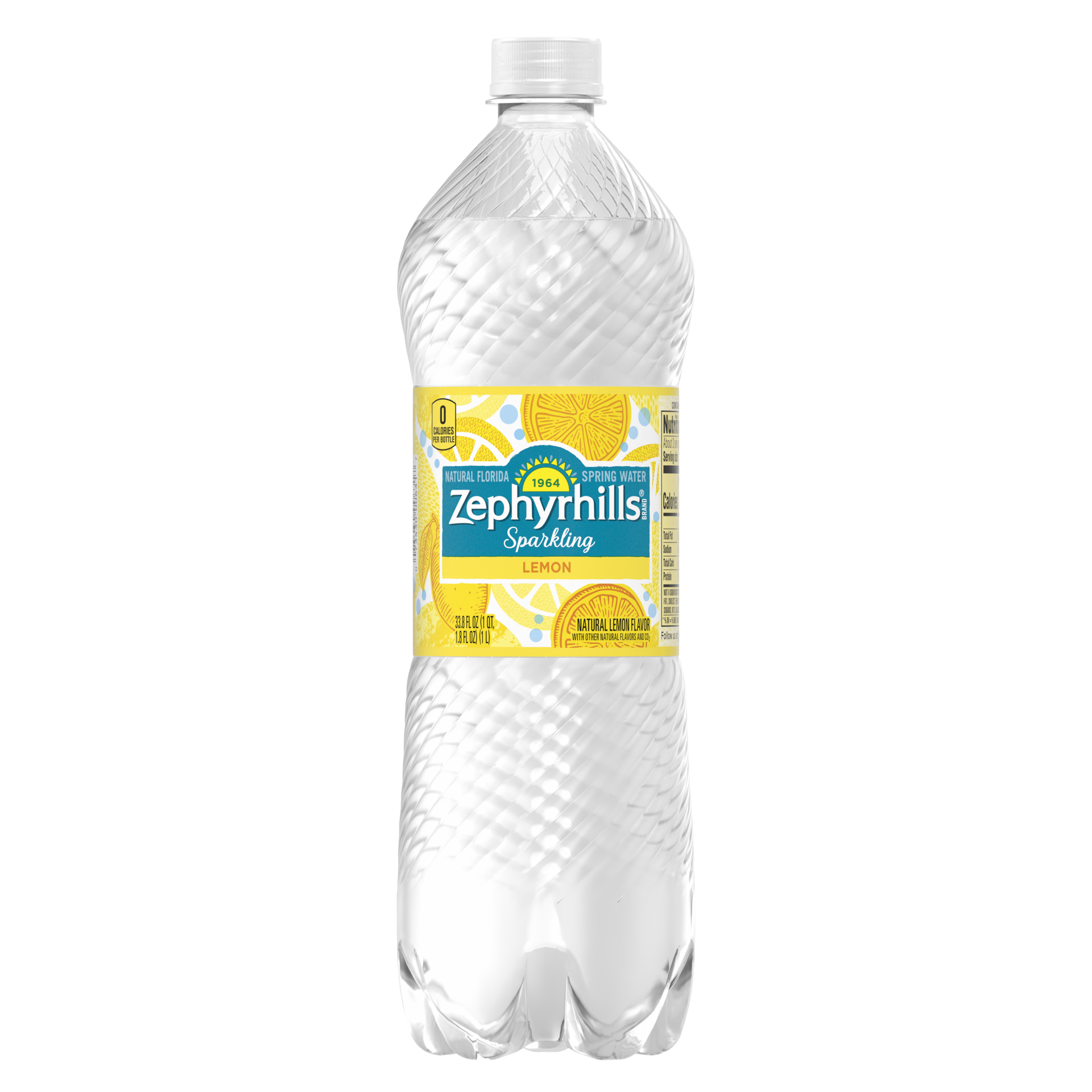 slide 1 of 4, Zephyrhills Sparkling Water, Lively Lemon- 33.8 oz, 33.8 oz