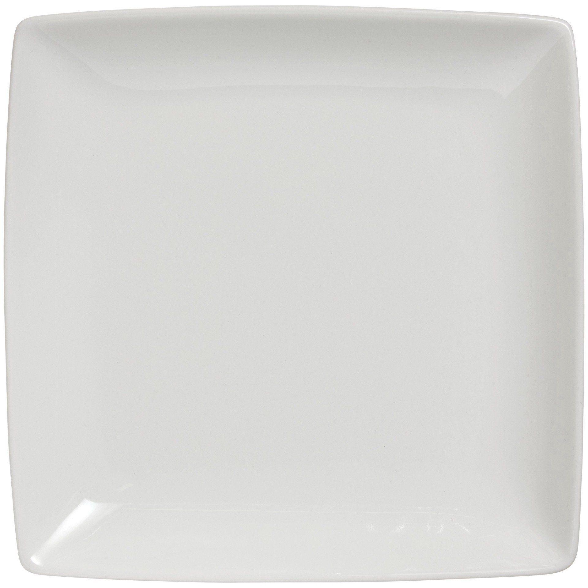 slide 1 of 1, our goods Square Porcelain Salad Plate - White, 8ftft