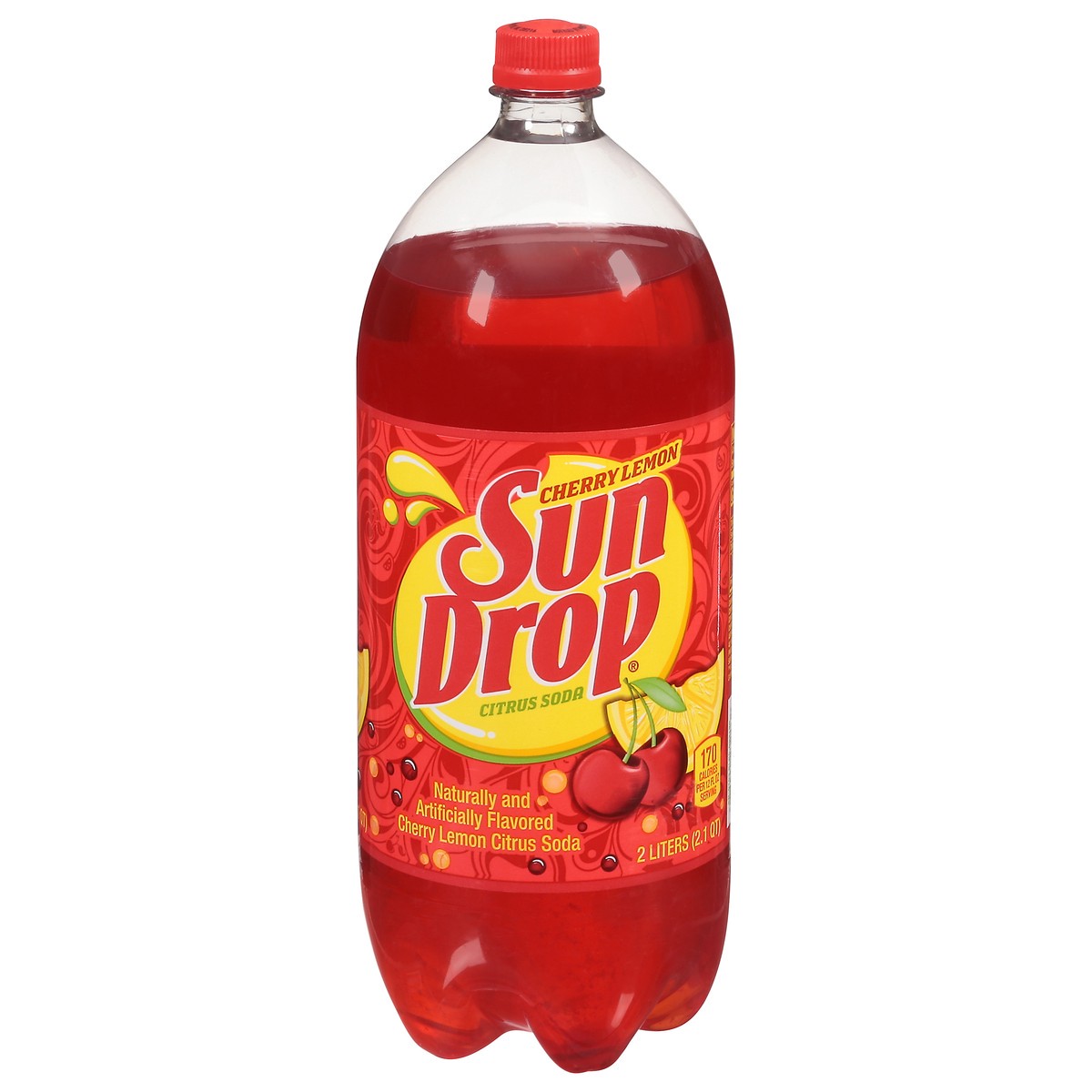 slide 1 of 9, Sun Drop Cherry Lemon Citrus Soda - 2 liter, 2 liter