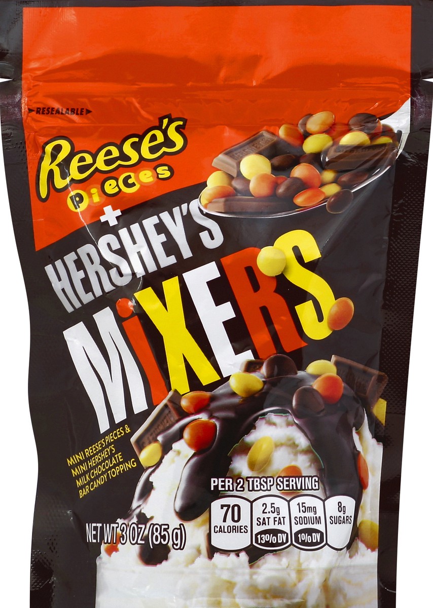 slide 2 of 2, Hershey's Candy Topping, Mini Reese's Pieces & Mini Hershey's Milk Chocolate Bar, 3 oz