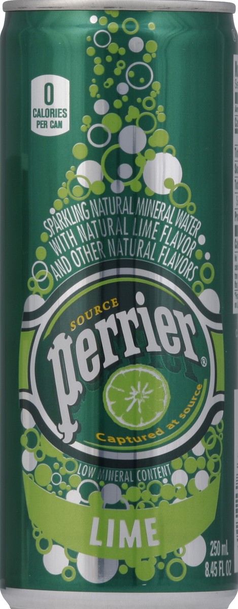 slide 5 of 5, PERRIER Lime Flavored Sparkling Mineral Water - 8.45 oz, 8.45 oz