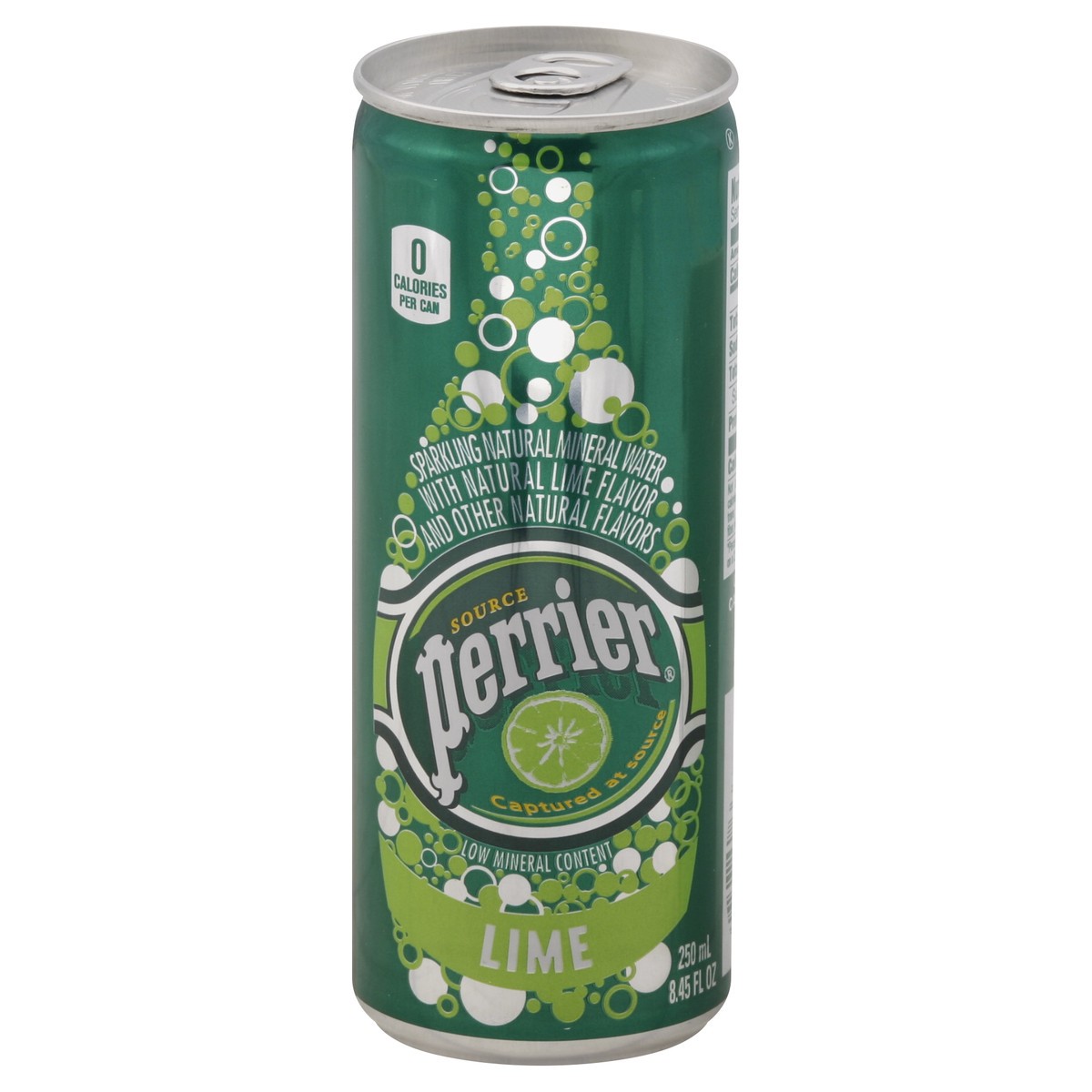 slide 3 of 5, PERRIER Lime Flavored Sparkling Mineral Water - 8.45 oz, 8.45 oz