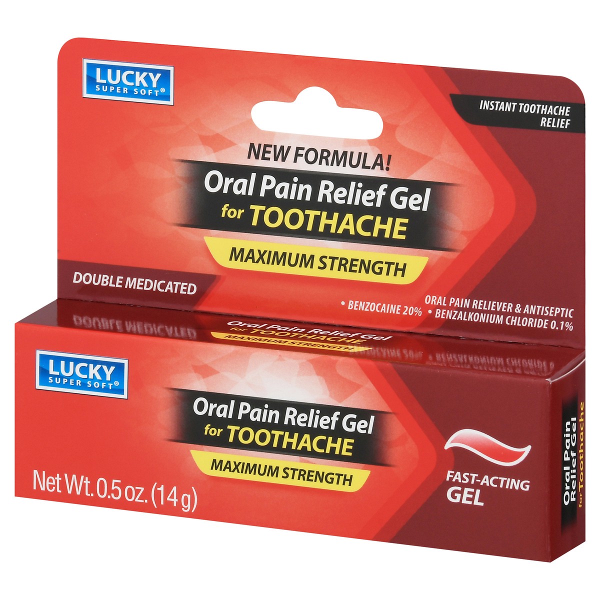 slide 2 of 9, Lucky Super Soft Lucky Toothache Relief Gel, 0.5 oz